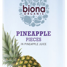 Ananas Bucati in Suc de Ananas Bio 400gr Biona