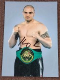 Foto - Boxer Profesionist Rudolf Kraj - semnatura originala