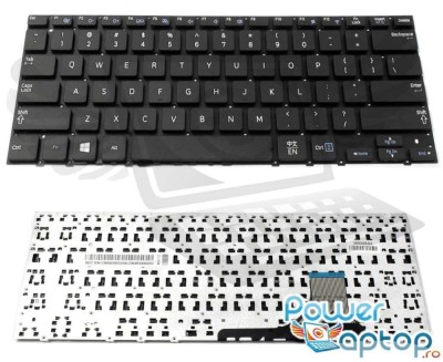 Tastatura Samsung Neagra NP530U3B layout US fara rama enter mic, NP530U3C layout US fara rama enter mic, foto