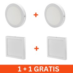 Aplica LED SMD 12W, 960lm, 17cm, 3000K, 2 modele, 1+1 gratis foto
