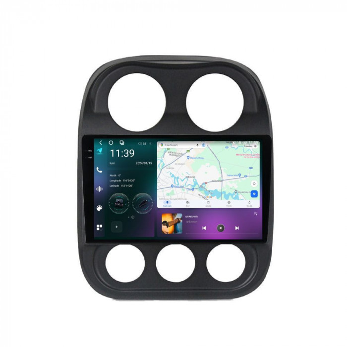 Navigatie dedicata cu Android Jeep Patriot I 2011 - 2017, 12GB RAM, Radio GPS