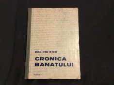 Carte Cronica Banatului de Nicolae Stoica de Hateg editura Facla anul 1981 / 372 pagini !