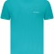 Trussardi Tricou barbati, cu imprimeu grafic pe spate, Regular fit, Albastru deschis, M