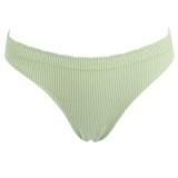 Chiloti Seamless Ribbed Verde Mentă cu Elastic Lat pentru Femei, CMCLASS