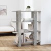 VidaXL Bibliotecă/Separator cameră, gri beton, 100x30x123,5 cm