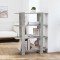 vidaXL Bibliotecă/Separator cameră, gri beton, 100x30x123,5 cm 811542