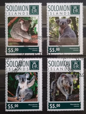 BC521, Insulele Solomon 2014, serie fauna, ursi koala foto