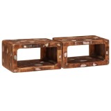 VidaXL Mese de noptieră 45 x 30 x 24 cm Lemn masiv reciclat