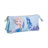 Penar neechipat Cerda Frozen, 1 fermoar, 3 compartimente, textil, 22.5x11.5x2 cm