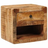 Cumpara ieftin Noptieră suspendată Maro 40 x 30 x 36 cm Lemn masiv de mango