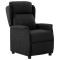 vidaXL Fotoliu recliner Negru 67.5 x 93.5 x 101.5 cm țesătură 340154