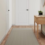 VidaXL Covor traversă aspect sisal, gri taupe, 80x250 cm