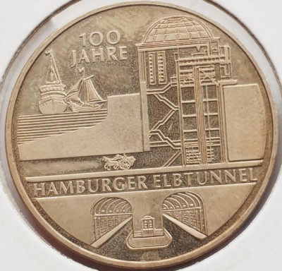 2129 Germania 10 Euro 2011 Hamburger Elbtunnel km 302 foto