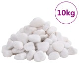 Cumpara ieftin Pietricele lustruite, 10 kg, alb, 2-5 cm