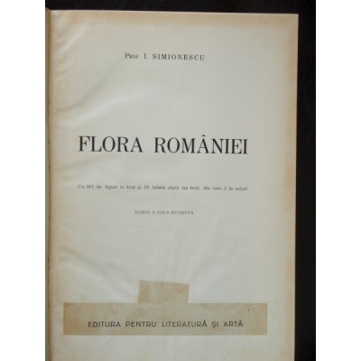 FLORA ROMANIEI - I. SIMIONESCU foto