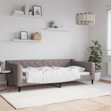 VidaXL Cadru de pat, gri taupe, 100 x 200 cm, material textil