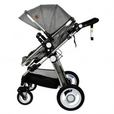 Carucior 2 in 1 reversibil S-18 BUF BOOF Grey 0 36 luni foto