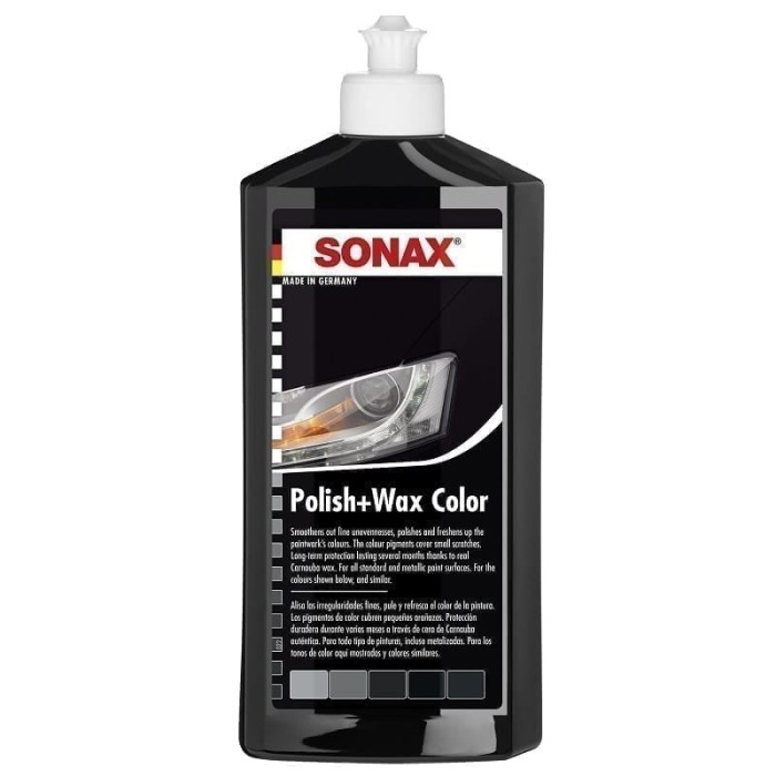 Polish cu Ceara Sonax NanoPro, Negru, 250ml