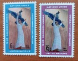 ONU-NY-&#039;&#039;ARTA-FRESCE&#039;&#039;-SET-2V- MNH- NESTAMPILATA-LUX, Nestampilat