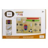 Tabla Educativa din Lemn cu 11 Activitati Montessori, CMCLASS
