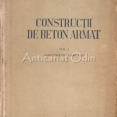 Constructii De Beton Armat - C. V. Sahnovschi - Tiraj: 3600 Exemplare