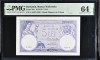 5 lei 1928 PMG64 UNC bancnota gradata
