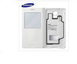 Husa Flip S-View cu inductie Originala Samsung S5 Alb- EP-VG900BWEGWW, Samsung Galaxy S5, Piele Ecologica