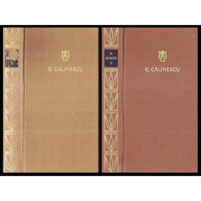 George Calinescu - Opere vol. 5-6 - Bietul Ioanide vol. I-II - 113761 foto