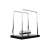 Leaganul lui Newton cu 5 Bile Argintiu 17cm - Decoratiune Birou, Obiect Educativ, Cadou Deosebit