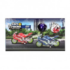 Motocicleta de Curse cu Lumini si Sunete 30 cm Toi-Toys TT29210Z