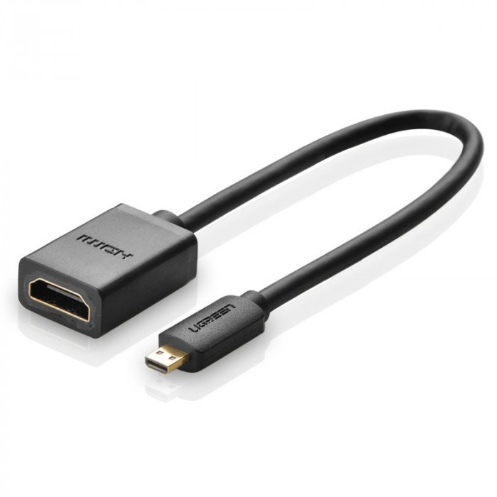 Cablu Adaptor Cablu Ugreen Adaptor HDMI - Micro HDMI 19 Pini 20cm Negru (20134) 20134-UGREEN