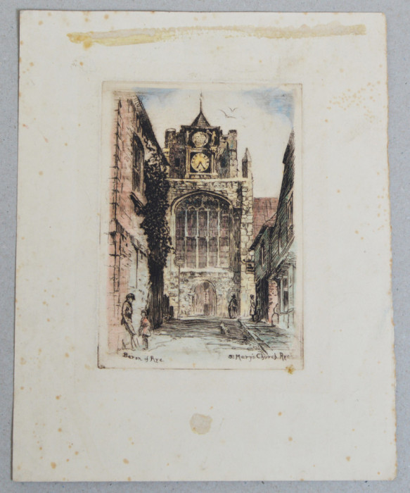 Baron of Rye &quot;St Mary&#039;s Church Rye&quot; gravura