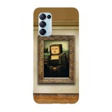 Husa compatibila cu Oppo A54 5G, Viceversa, model Monacraft Minecraft, Silicon, TPU, Transparent, Carcasa