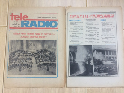 Revista tele radio revelion saptamana 26. decembrie 1982 1 ianuarie 1983 + bonus foto