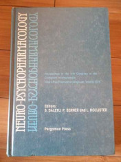 Neuro-psychopharmacology - B.saletu P.berner L.hollister ,297898 foto