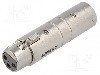 Adaptor XLR tip masculin, AMPHENOL - AC3F3MW foto