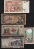 Set 5 bancnote de prin lume adunate (cele din imagini) #38, Europa