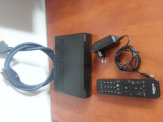 Receptor Receiver decodor tuner tv dvb-c cablu digi humax complet foto