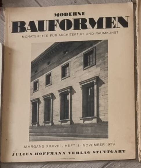 Bauformen - November 1939