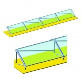 Sistem complet montare pe beton pentru 4 panouri solare fotovoltaice cu unghi 30 grade Breckner Germany