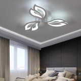 Lustra LED cu telecomanda LILY, 44W, 3 Elemente, lumina Rece/Calda/Neutra, Dimabila, Alb
