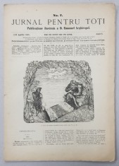 JURNAL PENTRU TOTI , PUBLICATIUNE ILUSTRATA A D. EMANUEL ARGHIROPOL , ANUL I , NO. 7 , 1 / 13 APRILIE 1868 foto