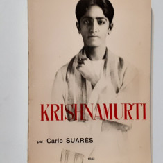 Carlo Suares - KRISHNAMURTI (Carte In Limba Franceza 1932)