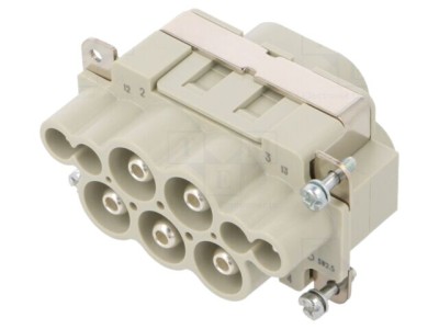 Conector HARTING HDC inserturi tată 16A 63A 250V 690V 8 pini foto