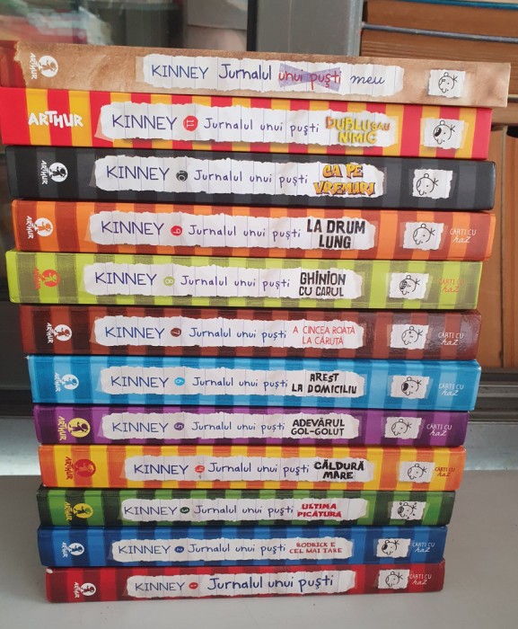 Set Jurnalul unui Puști - 11 Volume + Jurnalul meu - cartonate