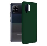Cumpara ieftin Husa Samsung Galaxy A42 5G Silicon Verde Slim Mat cu Microfibra SoftEdge, Techsuit
