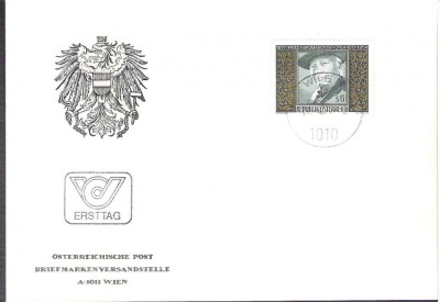 Austria &amp;Ouml;sterreich 1977 Fritz Herzmanovsky FDC K.087 foto