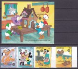 Lesotho 1986 Disney Craciun MI 613-616 + bl.38 MNH