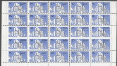 Germany Berlin 1987 Architectural exposition, block of 25, Mi.785, MNH S.237 foto