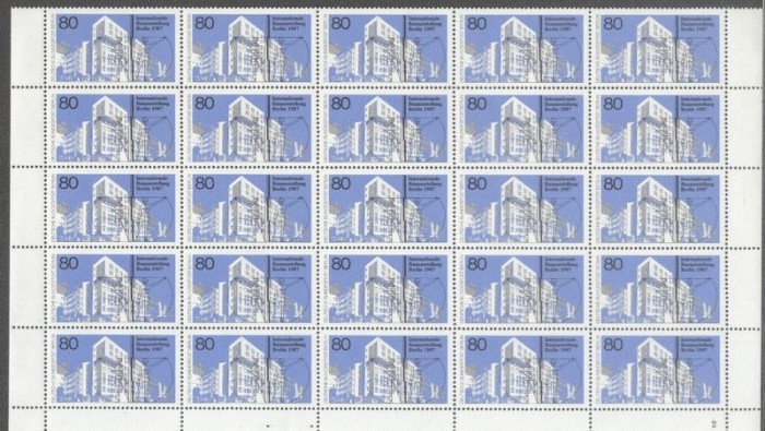 Germany Berlin 1987 Architectural exposition, block of 25, Mi.785, MNH S.237